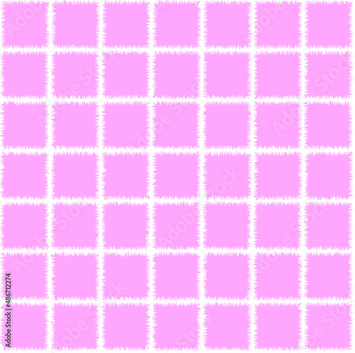 Square with pink jagged edges on white background. It is a seamless vector pattern work.