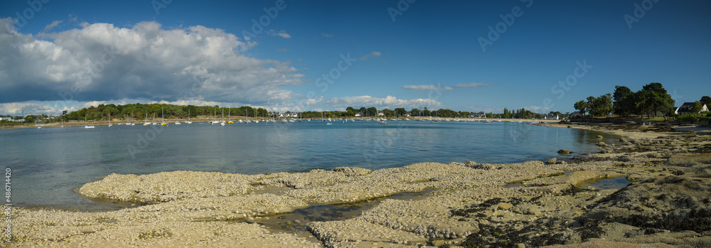 View on the anse of kerseau in Concarneau