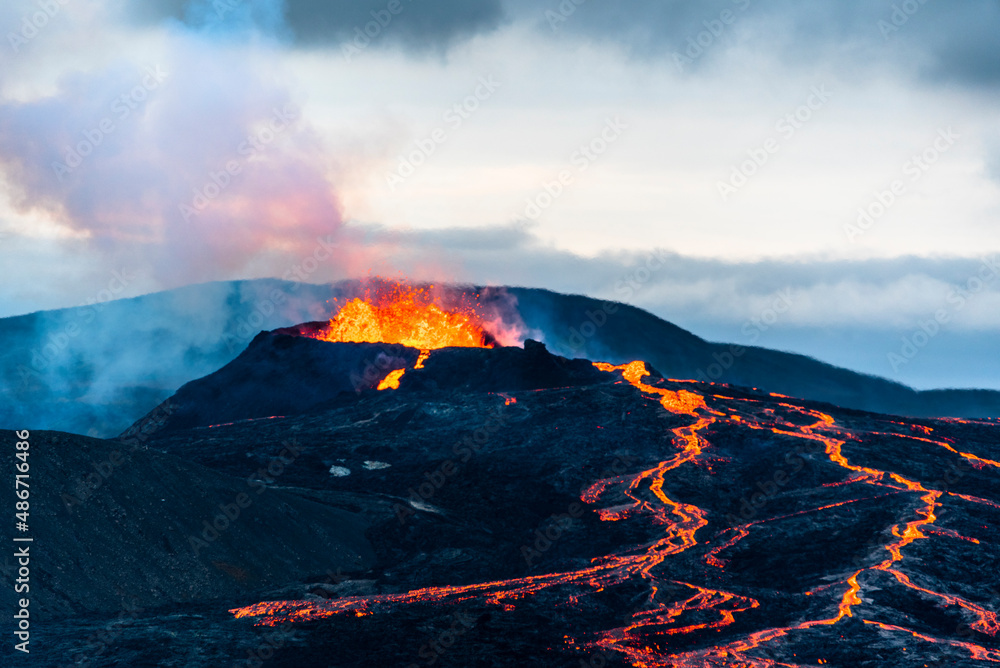 2021 08 19 Fagradalsfjall volcano and lava 4