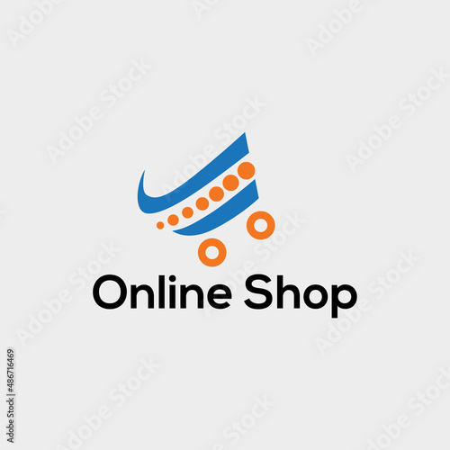 Online shop logo design for Ecommerce.