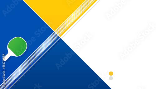 Vector illustration of table tennis abstract background. Sports concept