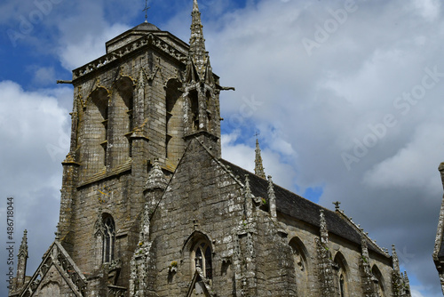 Locronan; France - may 16 2021 : picturesque old village photo