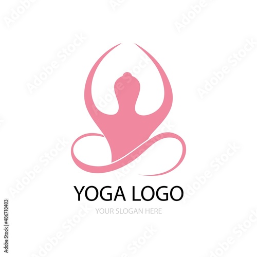Yoga, Meditation icon logo vector free