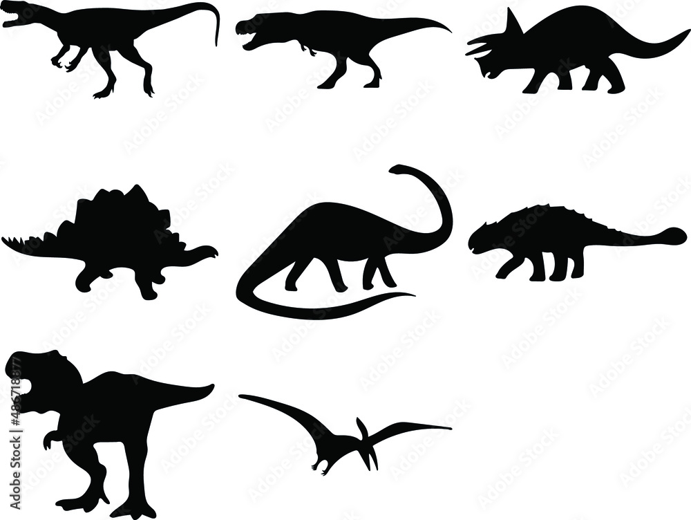 Obraz premium Dinosaur Silhouette