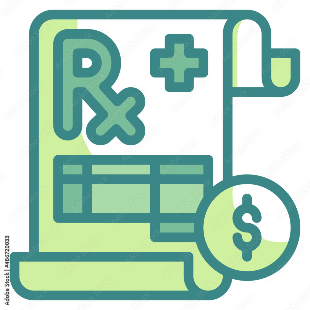 Obraz premium invoice blue line icon