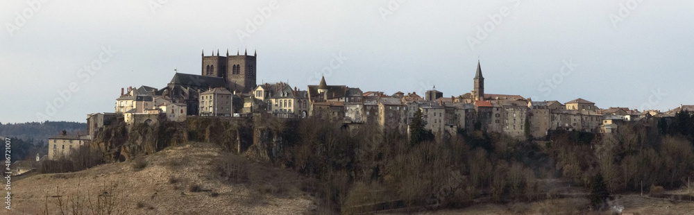 Saint-Flour, ville haute, Cantal, Auvergne, France