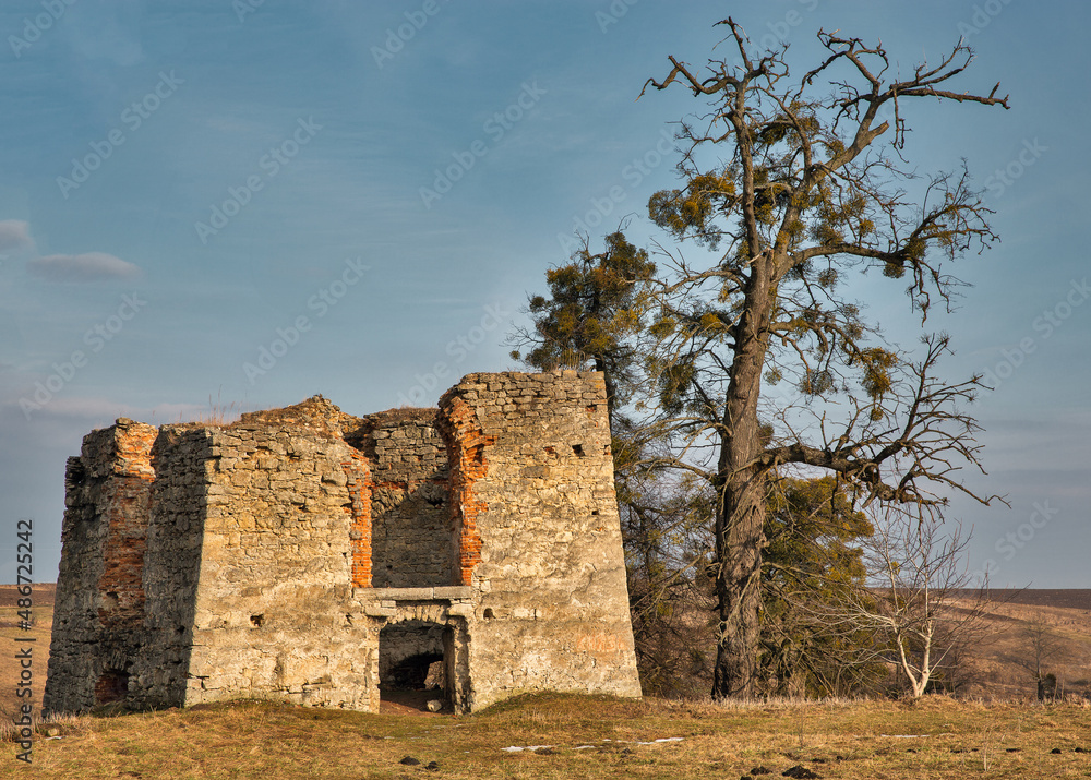 Bastion of Svirzh Castle in Lviv region, Ukraine.
