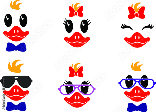 Duck faces