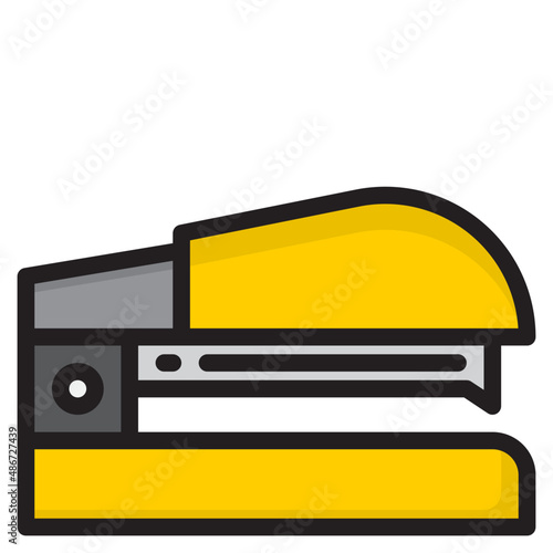 stapler color line style icon