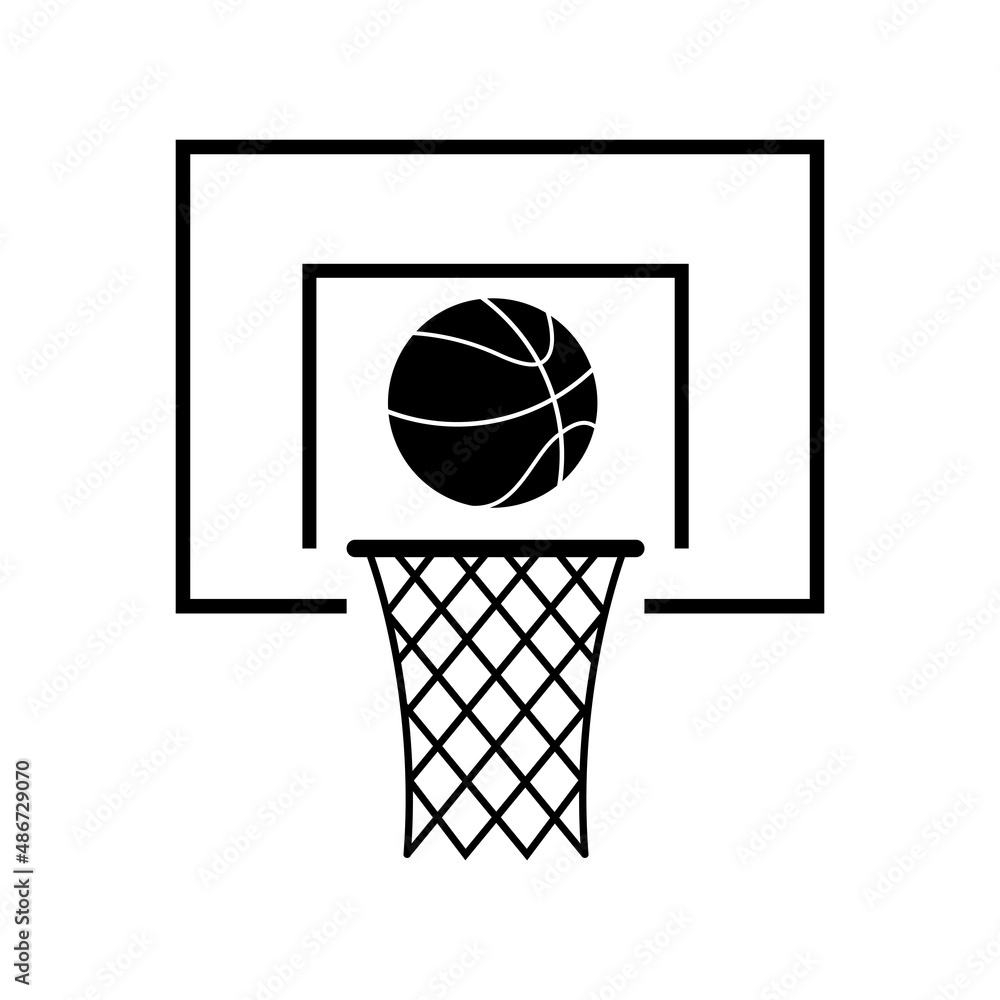 Basketball netting and ball for game design. Illustration for basketball game. Vector 10 EPS. Basketball netting and ball for game design. Illustration for basketball game. Vector 10 EPS.