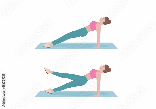 Women doing exercises. Benefits of doing  Reverse Plank. stretching key muscles like your pectoral muscles and the muscles in your neck. Fitness and health concepts.