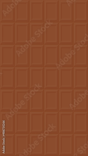 ミルクチョコレートのような色味の板チョコ - スイーツ・お菓子作り・バレンタインデーのイメージ素材 