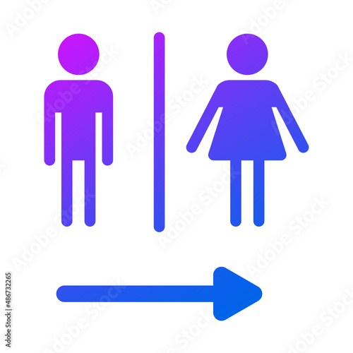 Toilet sign icon