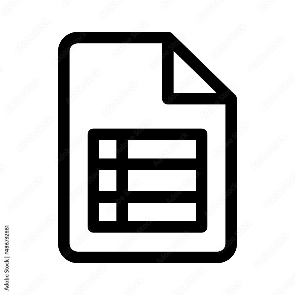 Excel document icon Excel document icon