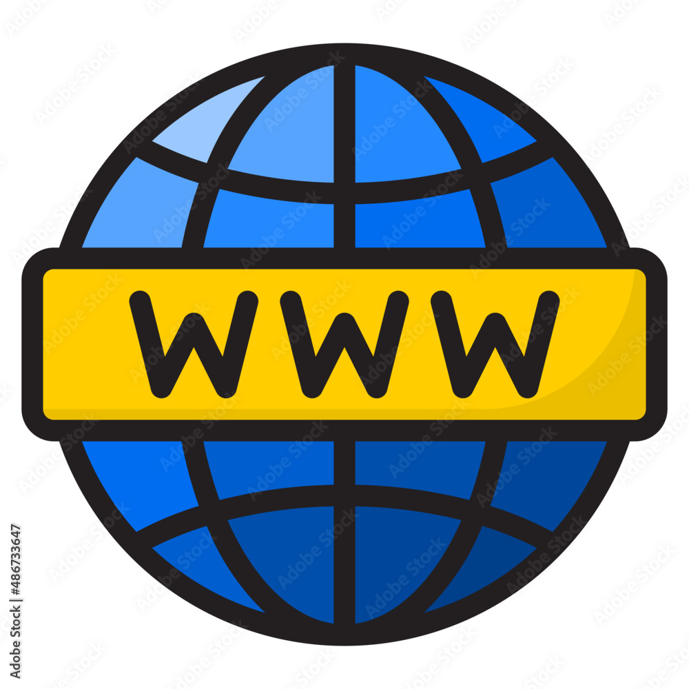 www color line style icon