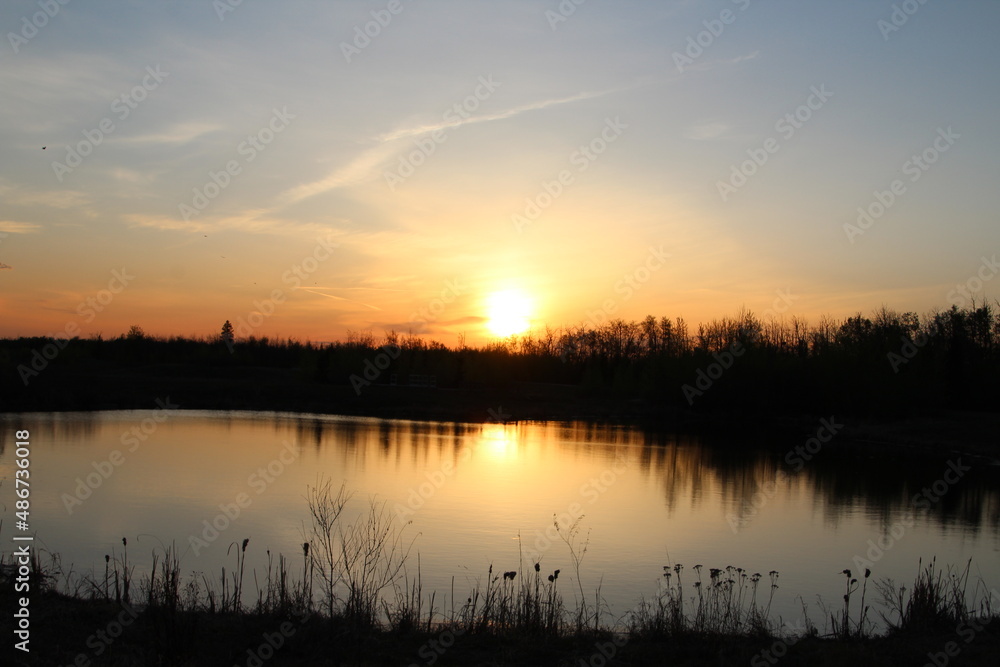 Glow Of Sunset, Pylypow Wetlands, Edmonton, Alberta
