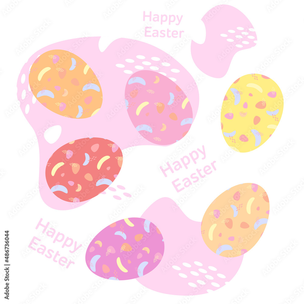 Easter eggs icons. Vector illustration. Happy Easter Easter eggs icons. Vector illustration. Happy Easter