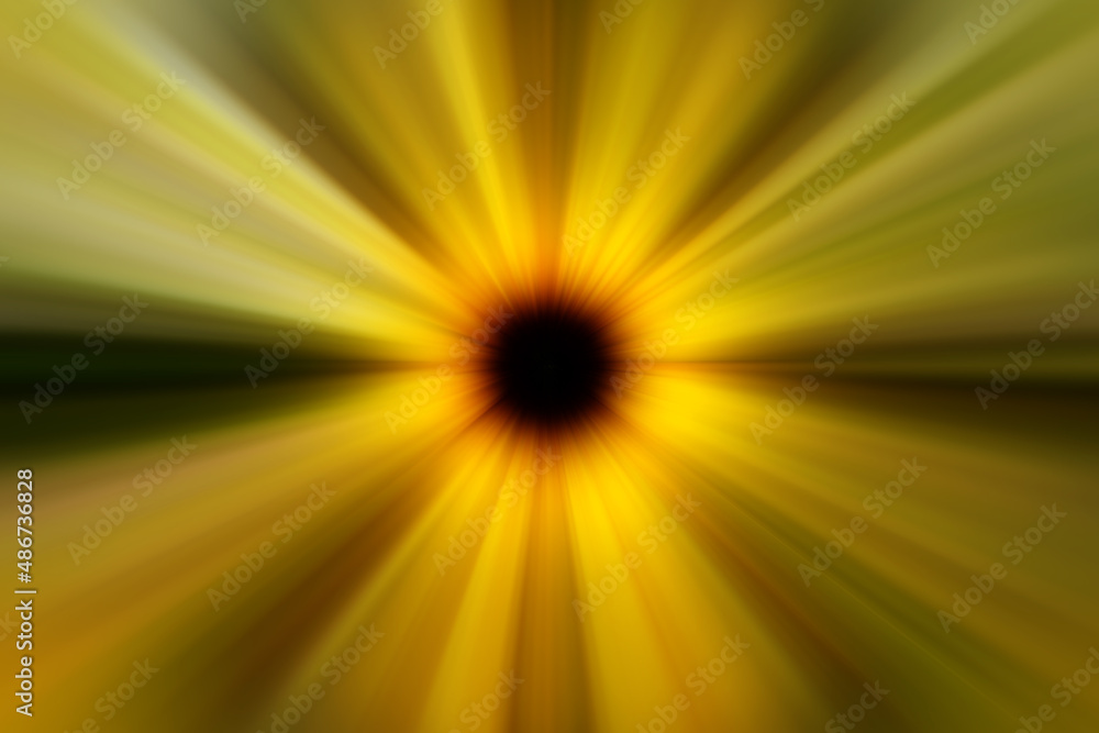 yellow radial background with a black circle in the center yellow radial background with a black circle in the center