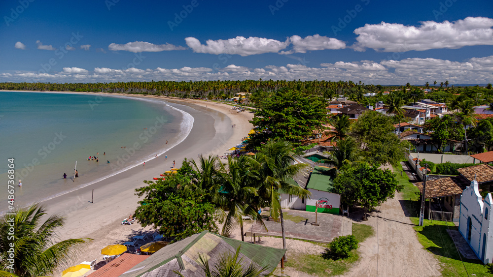 Naklejka premium beach resort