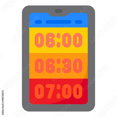 alarm flat style icon © sripfoto