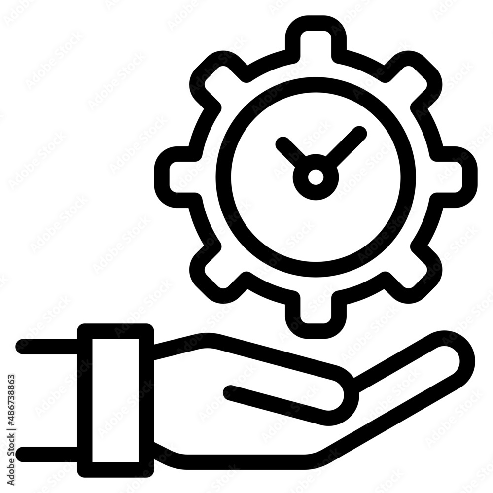time outline style icon time outline style icon