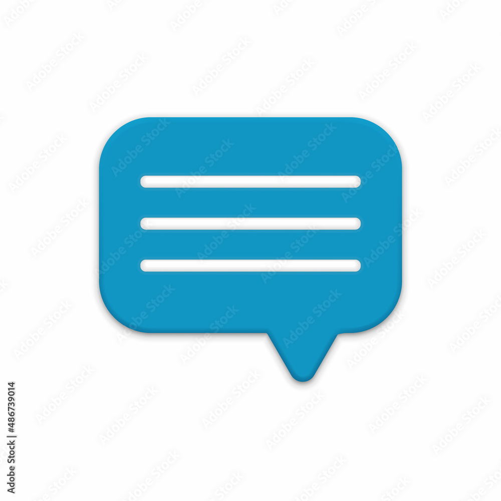 3d Chat bubble. Talk, dialogue, messenger or online support concept. concept. illustration 3d Chat bubble. Talk, dialogue, messenger or online support concept. concept. illustration