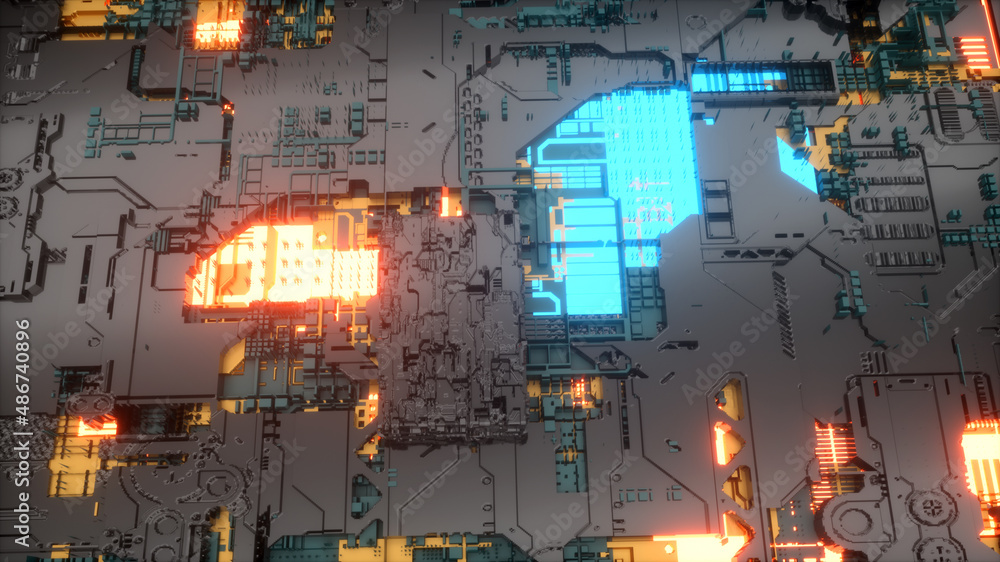 Obraz premium 3d render. Abstract colorful background illustration