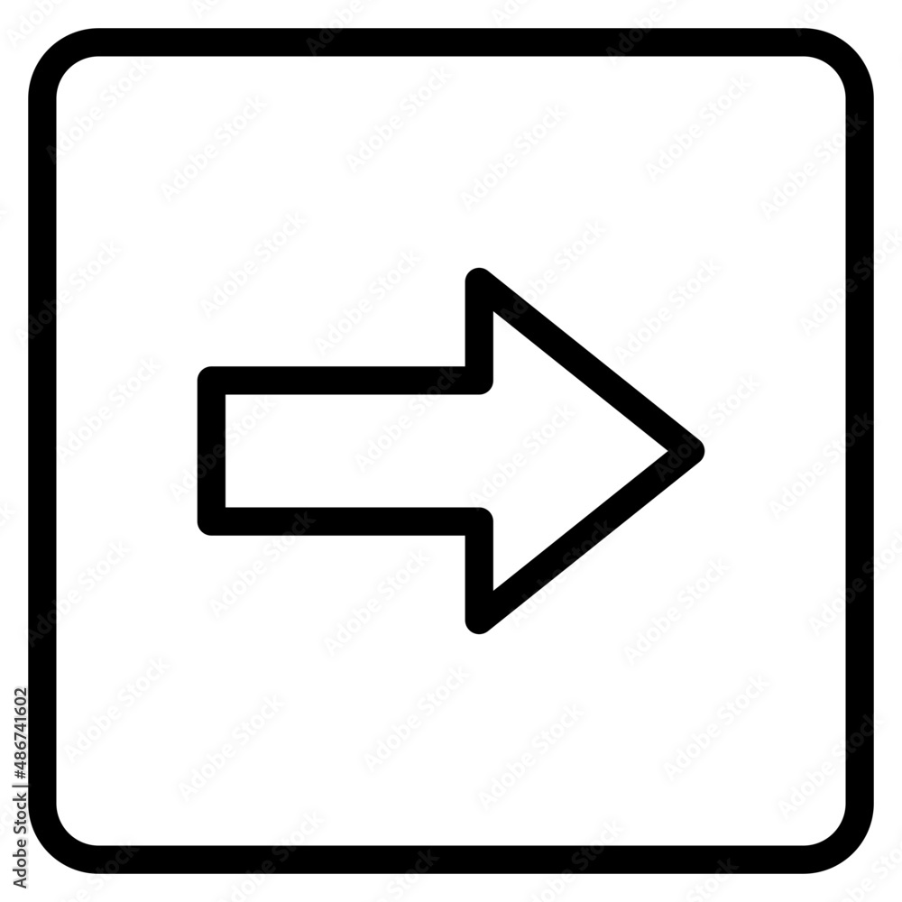 right outline style icon right outline style icon