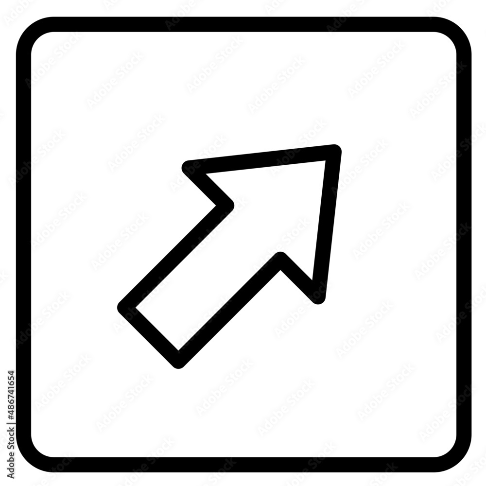 top right outline style icon top right outline style icon