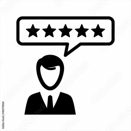 Customer satisfaction rating icon