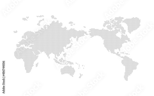 世界地図 ドット ベクター素材