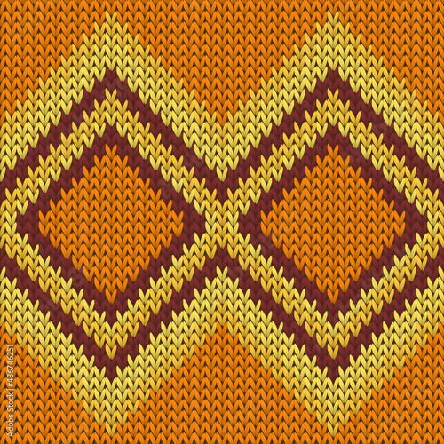 Material rhombus argyle knit texture geometric