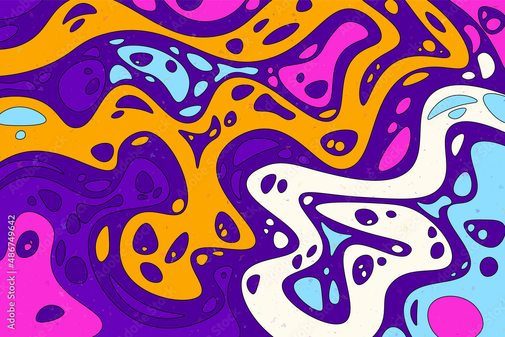 Abstract psychedelic groovy background. Abstract psychedelic groovy background.