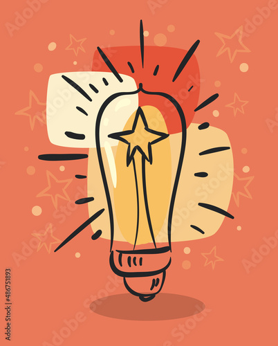idea light bulb card