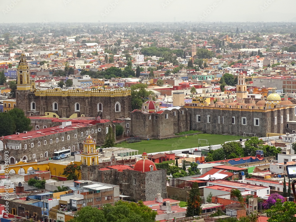 view of the Cholula city, Mexico