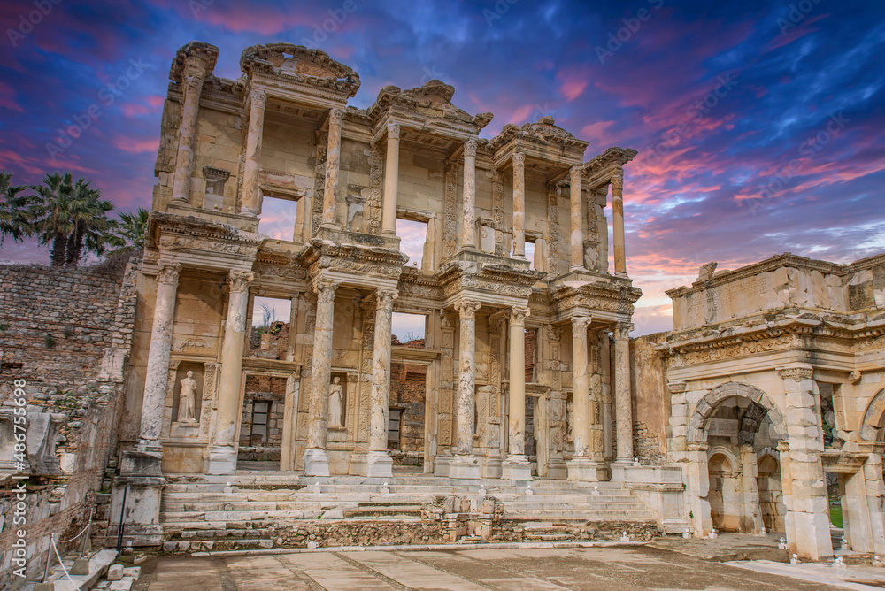 Celsus Library in Ephesus, Selcuk, Turkey