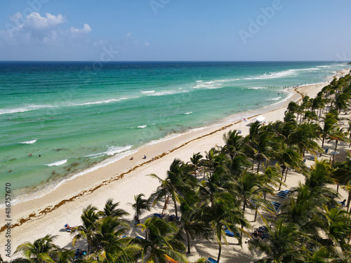 The snow-white beach of Mexico