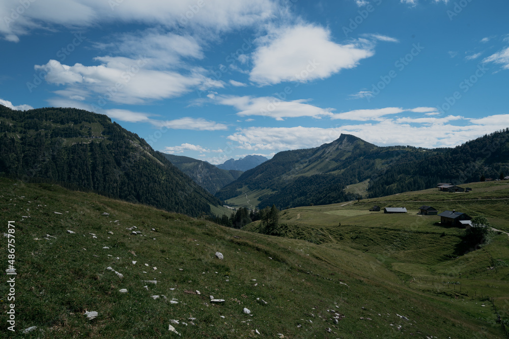 Österreichische Alpen Landschaft Sommer Wanderweg
