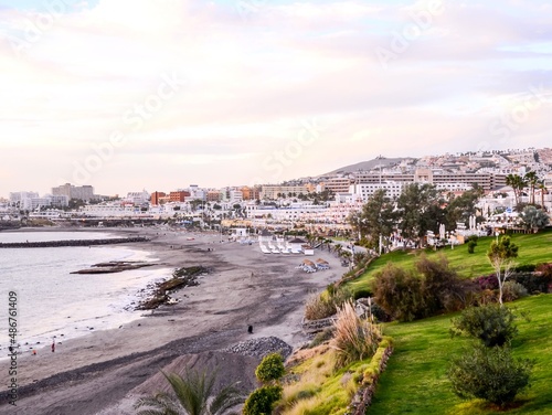 View of Playa de Fanabe Adeje Tenerife photo