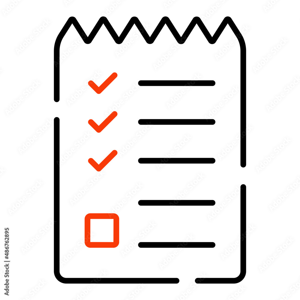 Modern design icon of receipt
Modern design icon of receipt