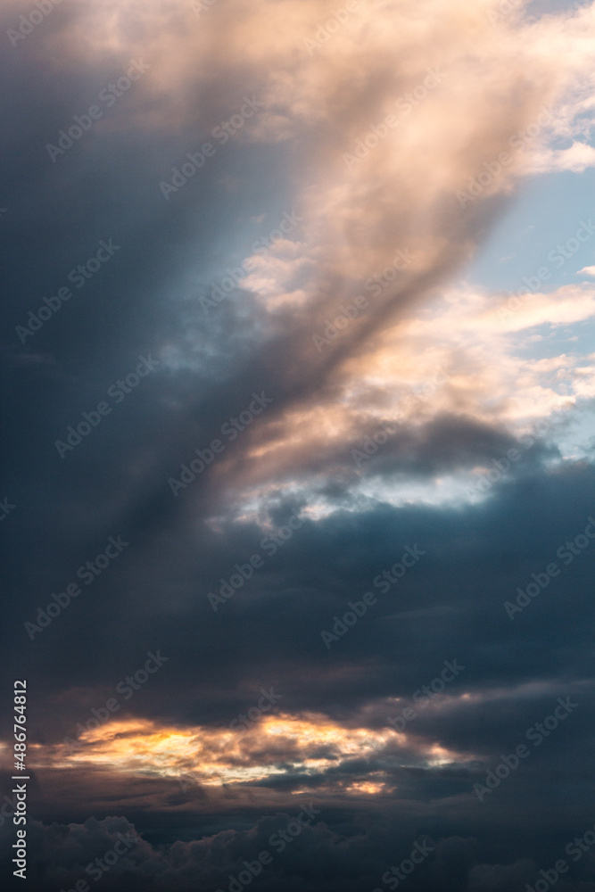 Fototapeta premium sunset in the sky