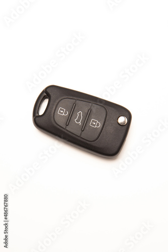 Car key isolated on white background