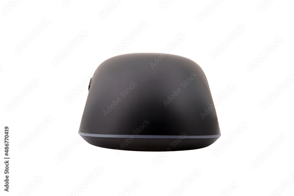 Black gaming wireless laser computer mouse isolated on white background Black gaming wireless laser computer mouse isolated on white background