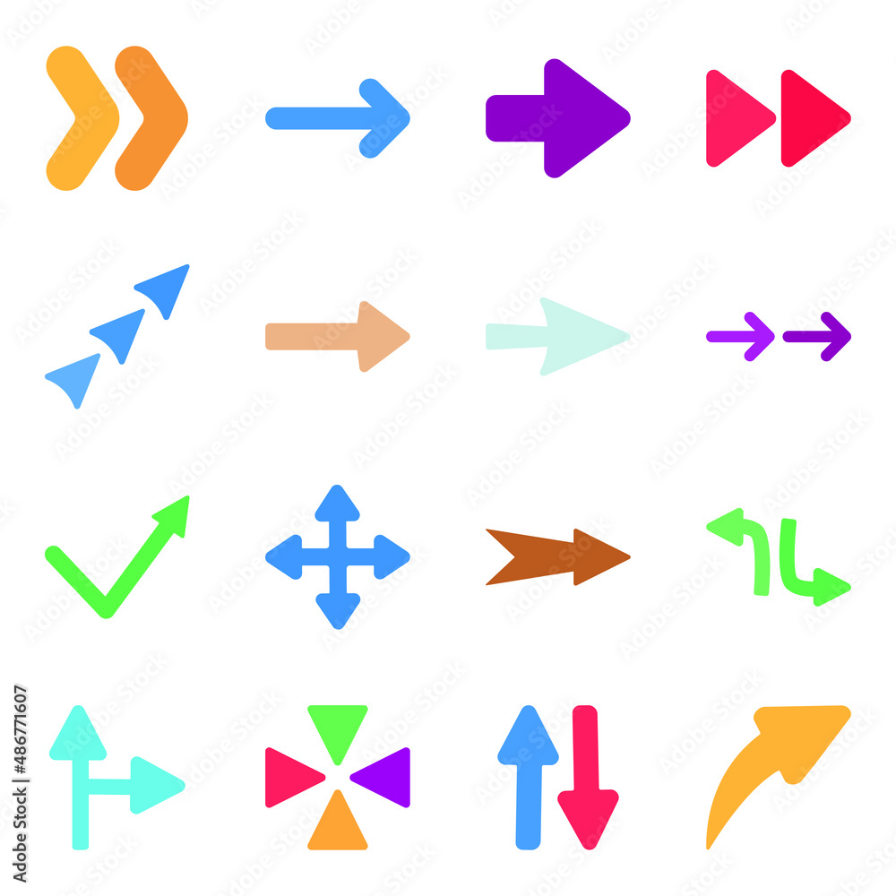 Pack of Arrows Flat Icons
Pack of Arrows Flat Icons