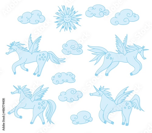 horses with wings pegasus and unicorns compilation