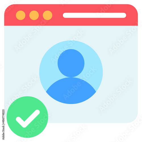 An eye catching design of web profile

