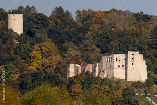 The ruins of the castle in Kazimierz Dolny on the Vistula River