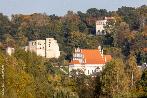 The ruins of the castle in Kazimierz Dolny on the Vistula River