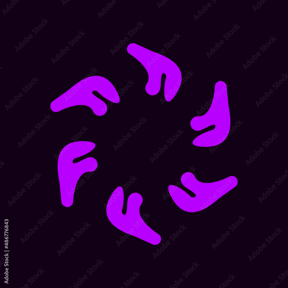 abstract modern symbol flat technology abstract modern symbol flat technology