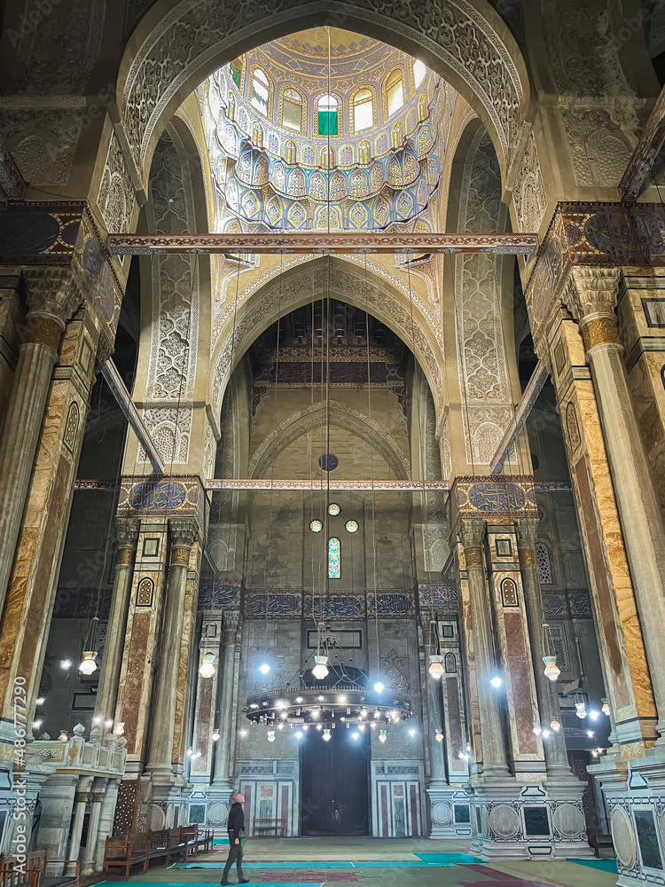 In the old mosque of Cairo